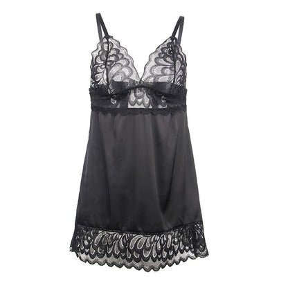 Subblime - Babydoll With Floral Print Chest Black L/Xl