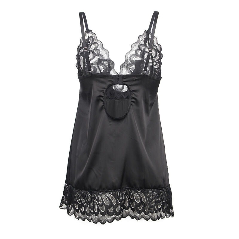 Subblime - Babydoll With Floral Print Chest Black L/Xl