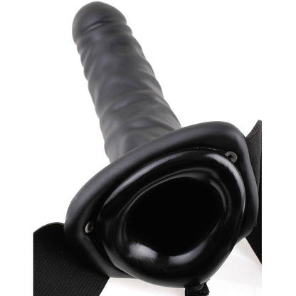 Fetish Fantasy Series - 19 Cm Vibrating Hollow Strap-On Black