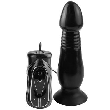 Discover intense sensations with the Anal Fantasy Plug Thruster Vibrator. Thrusting motion, 7 vibrations, Elite™ silicone, and hands-free suction base.2