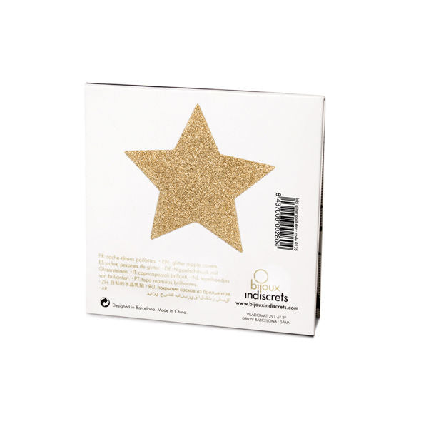 Bijoux - Indiscrets Flash Golden Star Nipple Covers