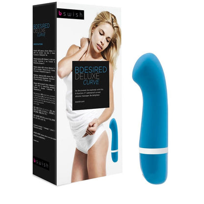 Discover intense pleasure with B Swish Bdesired Deluxe Curve. 6 vibration functions, hypoallergenic silicone, waterproof design, and perfect for G-spot stimulation.8