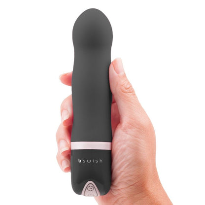 Experience the silky-smooth B Swish Coral Vibrator with 6 vibration functions. Hypoallergenic silicone, waterproof, and perfect for solo or couple play.8