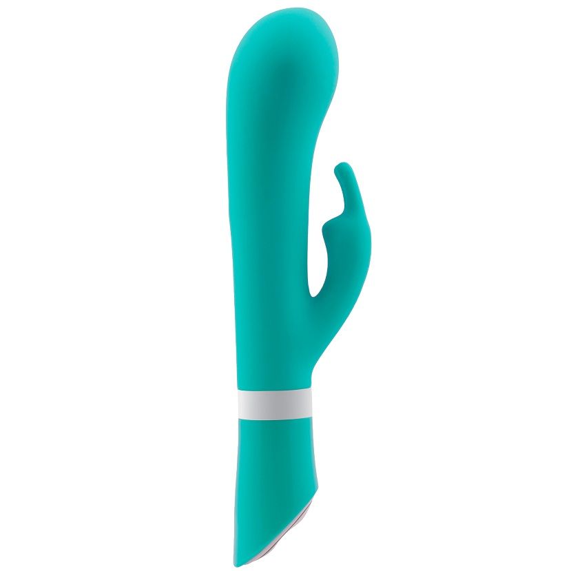 Experience dual pleasure with the Bwild Deluxe Bunny Rabbit Vibrator. 6 vibration modes, waterproof, body-safe silicone, and dual motors for intense stimulation.1