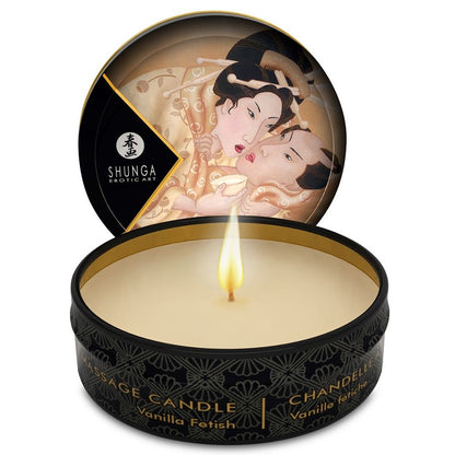 Shunga vanilla massage candle 30 ml jar