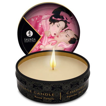 Shunga Caress by Candlelight Massage Candle — 30 ml / Roses