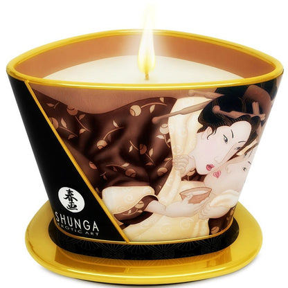 Shunga Mini Caress chocolate massage candle 30ml
