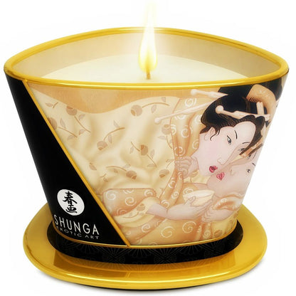 Shunga Mini Caress vanilla massage candle