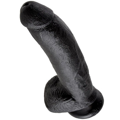 King Cock - 9 Dildo Black With Balls 22.9 Cm