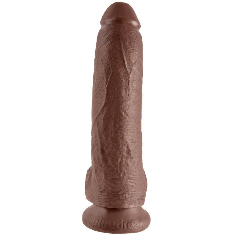 King Cock - 9 Dildo Brown With Balls 22.9 Cm