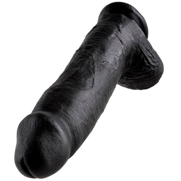 King Cock - 12 Dildo Black With Balls 30.48 Cm