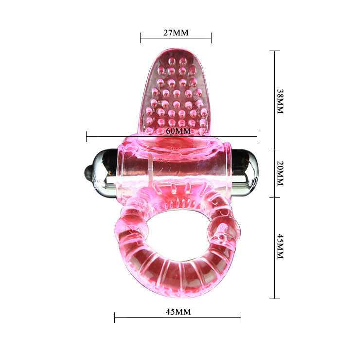 Baile - Sweet Abs 10 Rhythms Ring Pink Vibrator Penis Ring