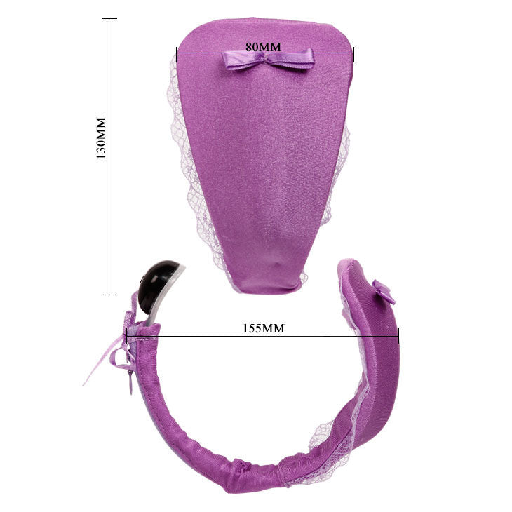 Baile - Thong With Vibrator With Lilac Remote Control