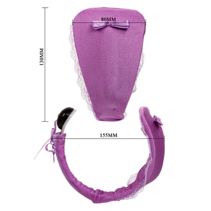 Baile - Thong With Vibrator With Lilac Remote Control