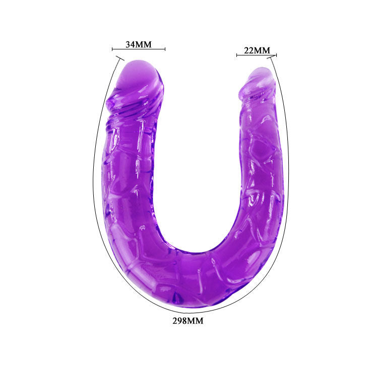 Enjoy dual stimulation with Baile Double Dong Dildo. Compact, textured, and travel-friendly. Ships UK & EU. Order now for versatile pleasure!7