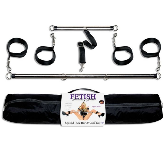 Fetish Fantasy Series - Series Spread Em Bar And Cuff Set