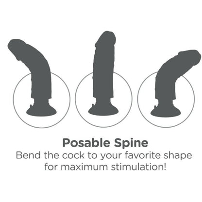 King Cock - 20.32 Cm Vibrating Cock Flesh