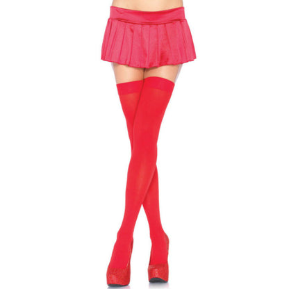 Leg Avenue Nylon Thigh-High Stockings with Silicone Top