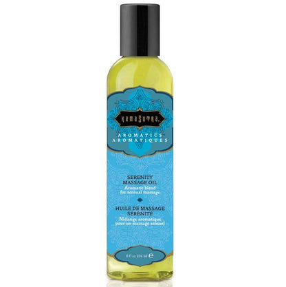 Kamasutra Serenity massage oil label detail