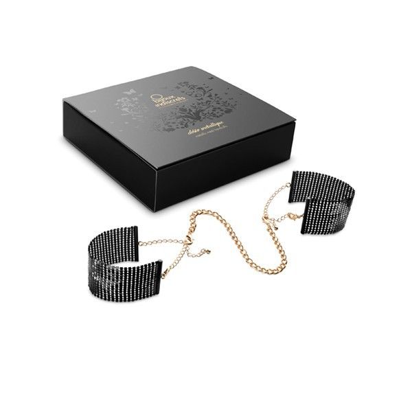 Bijoux - D�Sir M�Tallique Black Metal Mesh Handcuffs