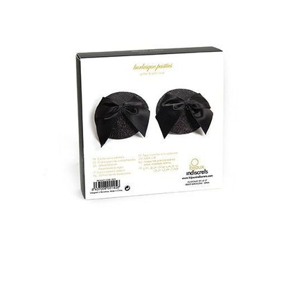 Bijoux - Burlesque Shiny Nipple Covers With Bow