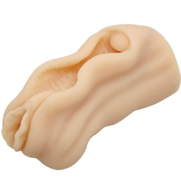 Baile Mini Vagina Masturbator features vaginal lips, clitoris detail, and a textured tunnel. Realistic feel, easy to clean, and perfect for discreet pleasure.1