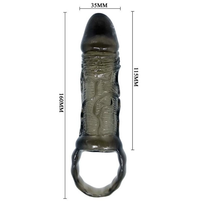 Baile - Penis Extension Sheath With Strap For Testicles 11.5 Cm