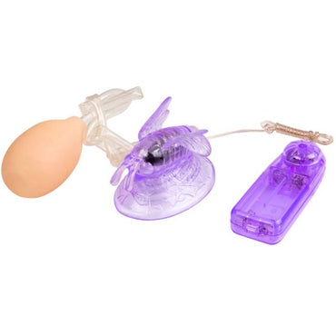 Enjoy hands-free clitoral stimulation with Baile Clitoris Stimulation Vibrating Butterfly. Remote control with suction pump. Ships UK & EU. Order now for powerful sensations!1