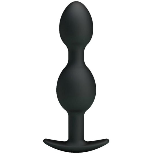 Pretty Love - Silicone Anal Balls 12.5 Cm Black