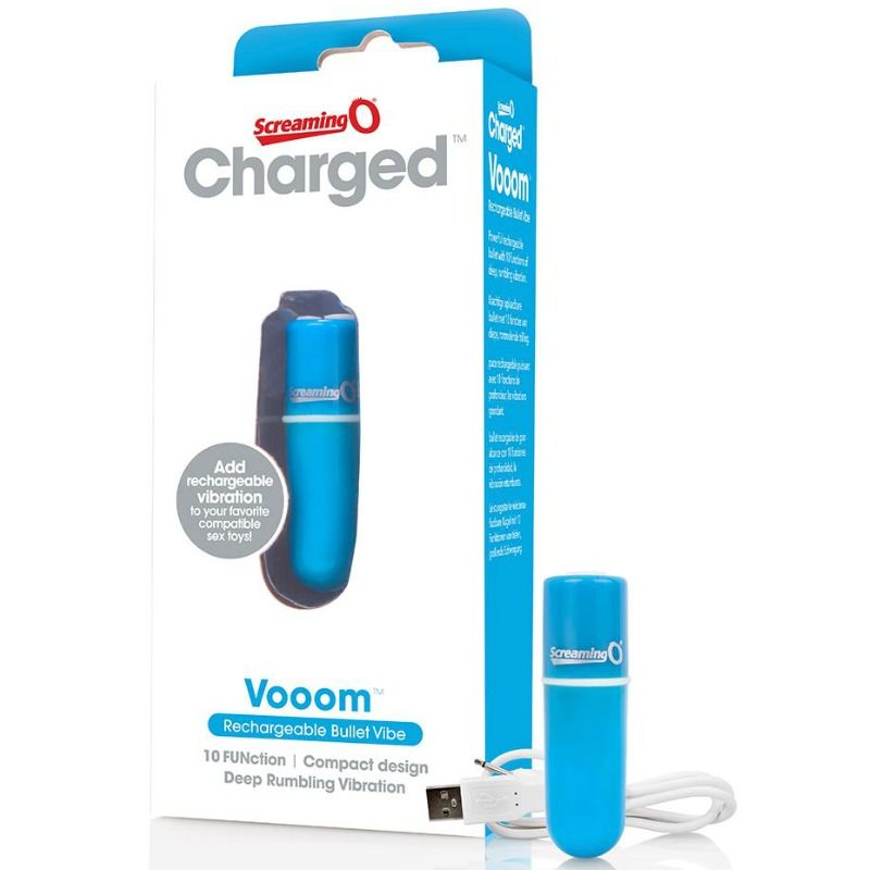 Screaming O - Rechargeable Vibrating Bullet Vooom Blue