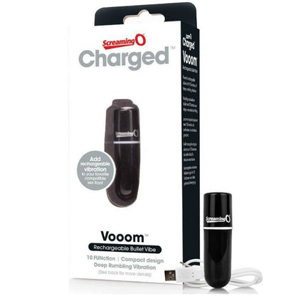 Screaming O - Rechargeable Vibrating Bullet Vooom Black