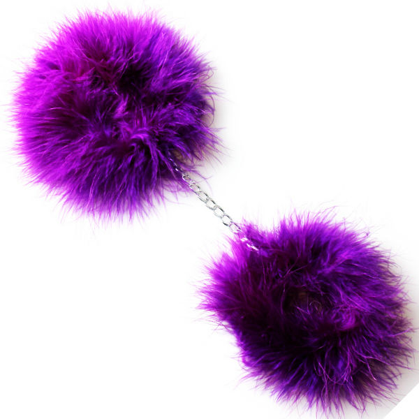 Secretplay - Purple Marabou Handcuffs