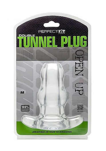 Perfect Fit Brand - Double Tunnel Plug Medium Clear