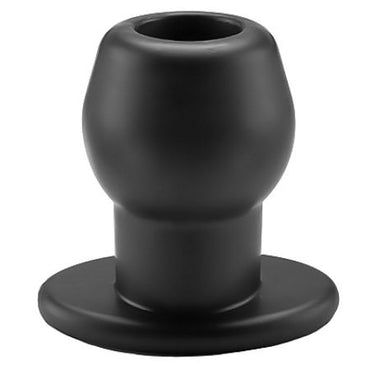 Perfect Fit Brand Ass Tunnel Hollow Silicone Butt Plug – Butt Plugs – CLEAR M – product photo 2