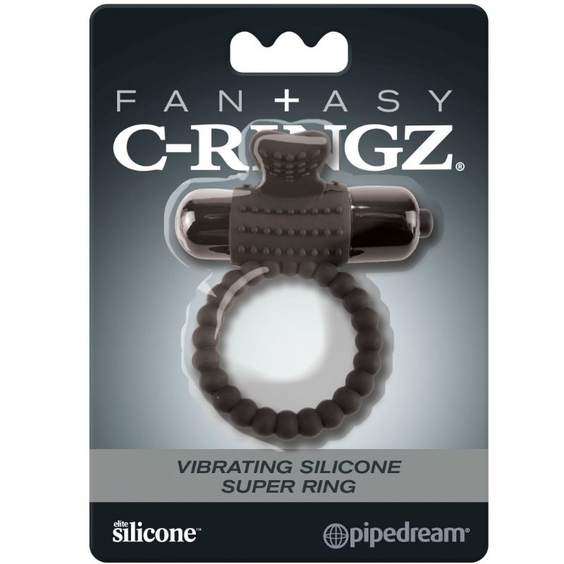 Fantasy C-Ringz - Black Silicone Vibrating Ring