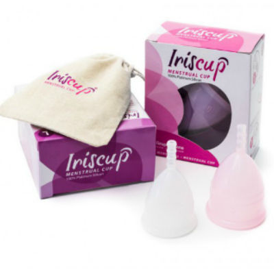 Iriscup - Small Pink Month Cup A + Free Sterilizer Bag