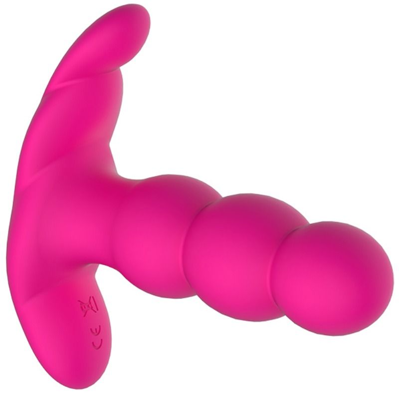 Nalone - Pearl Anal Vibrator Remote Control Black