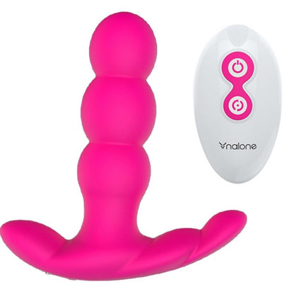 Nalone - Pearl Anal Vibrator Remote Control Black