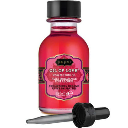 Kamasutra Oil of Love Kissable Oil 22ml Lubricant – Lubricants – Strawberry – product photo 3