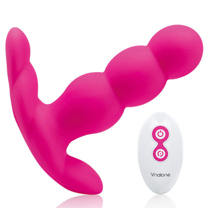 Nalone - Pearl Anal Vibrator Remote Control Black