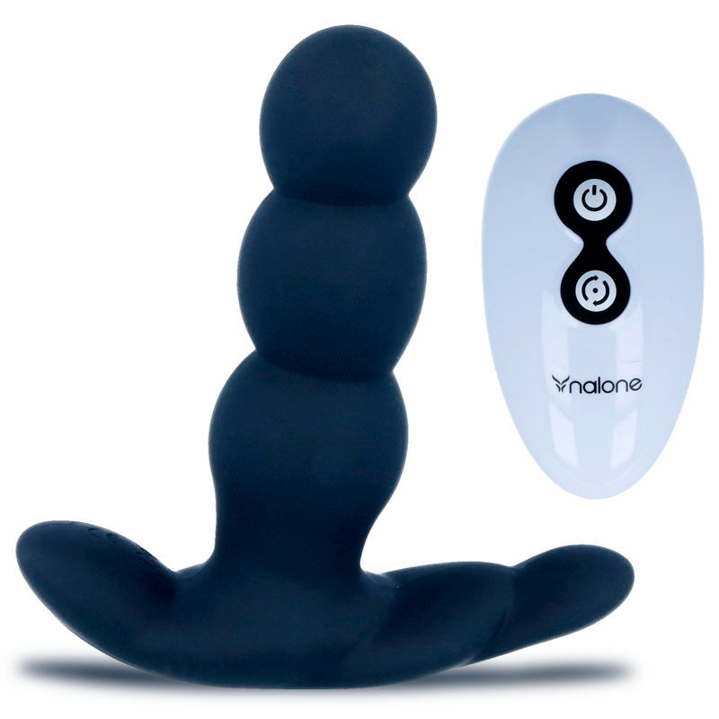 Nalone - Pearl Anal Vibrator Remote Control Black