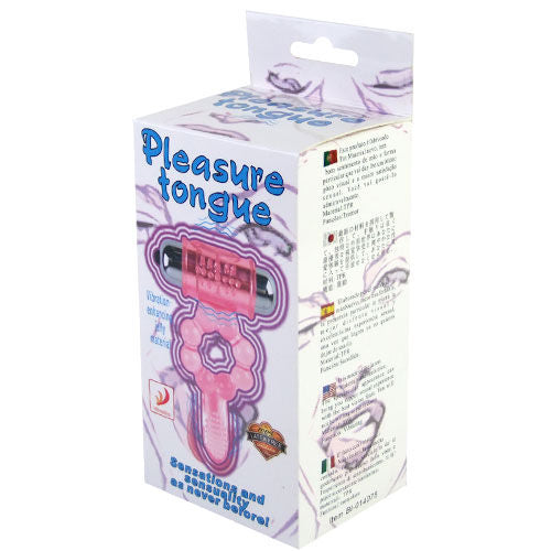 Baile - Silicone Ring 10 Tongue Rhythms With Pink Vibration