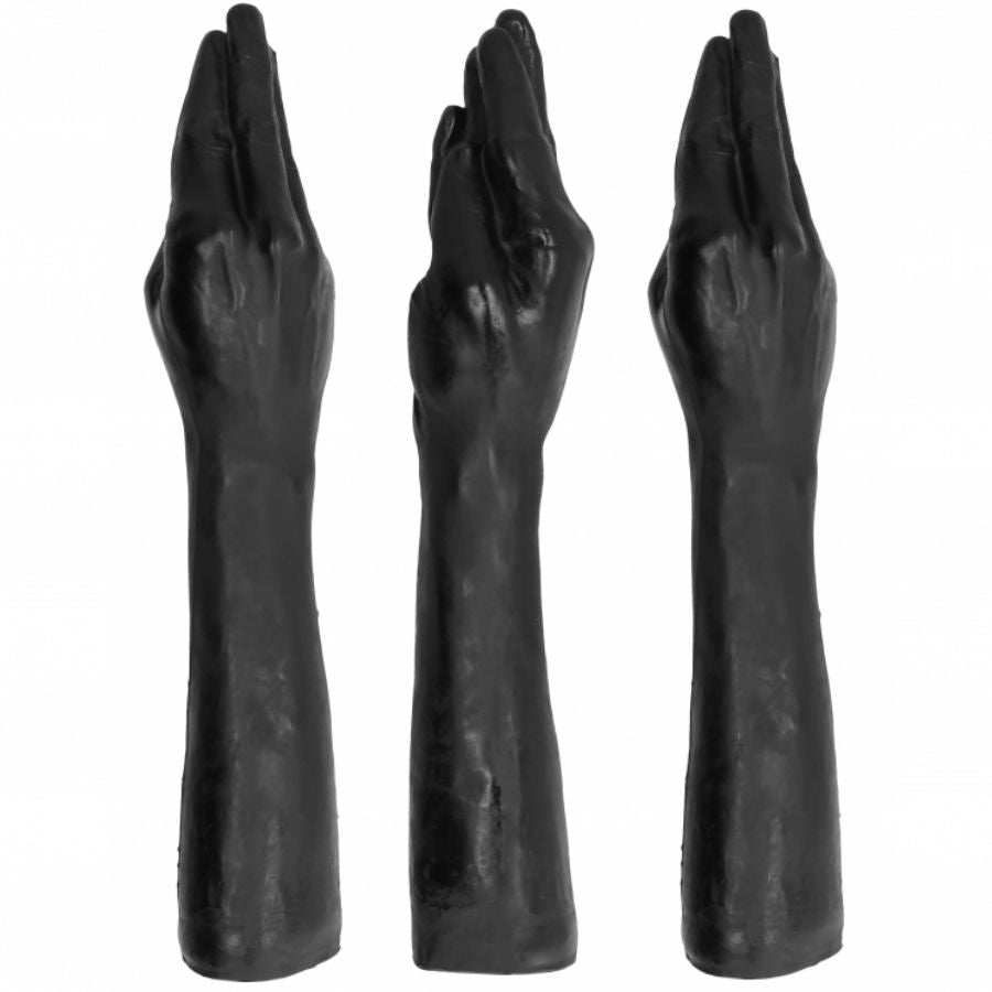 Experience deep, intense sensations with the All Black Fist Giant Fisting Dildo. Life-size, realistic, and body-safe. Perfect for advanced users seeking extreme pleasure.2