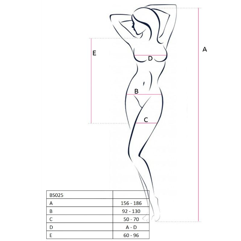 Passion - Woman Bs025 Bodystocking White Dress Style One Size