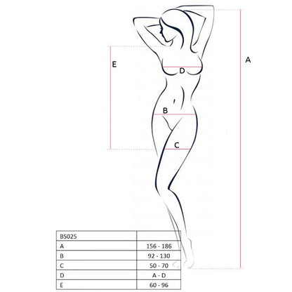 Passion - Woman Bs025 Bodystocking White Dress Style One Size