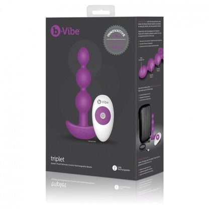 B-Vibe - Triplet Anal Remote Control Beads Pink