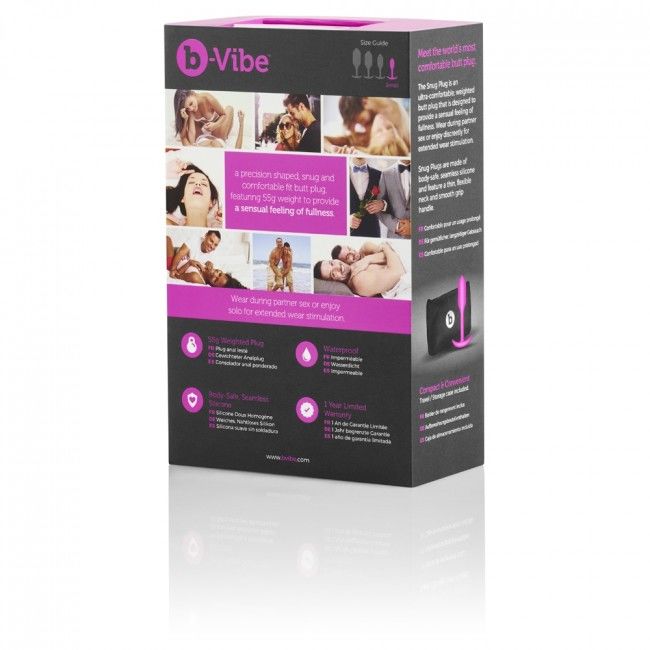 Discover the B-Vibe Anal Plug Snug, body-safe silicone butt plugs with internal weights. Easy insertion, discreet design, and available in multiple sizes.11