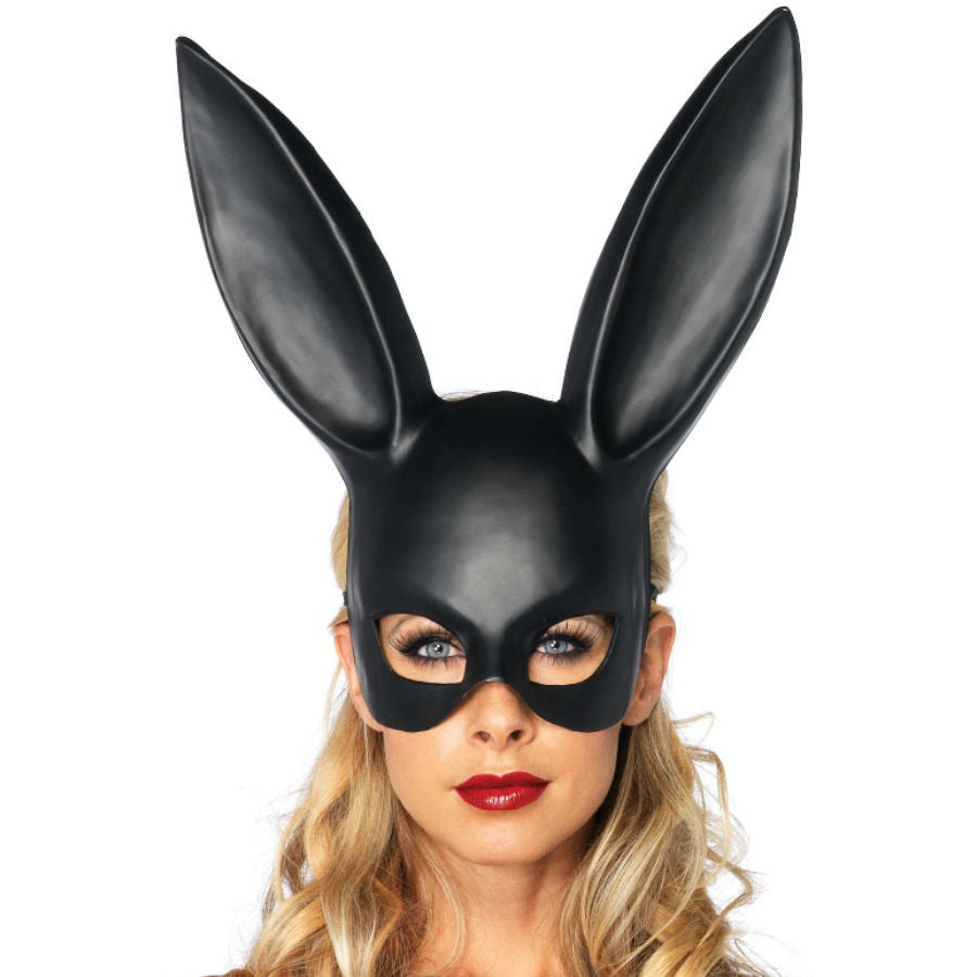 Add mystery and elegance to your look with the Leg Avenue Masquerade Rabbit Mask Black. Perfect for parties, costumes, and roleplay, crafted from durable materials.