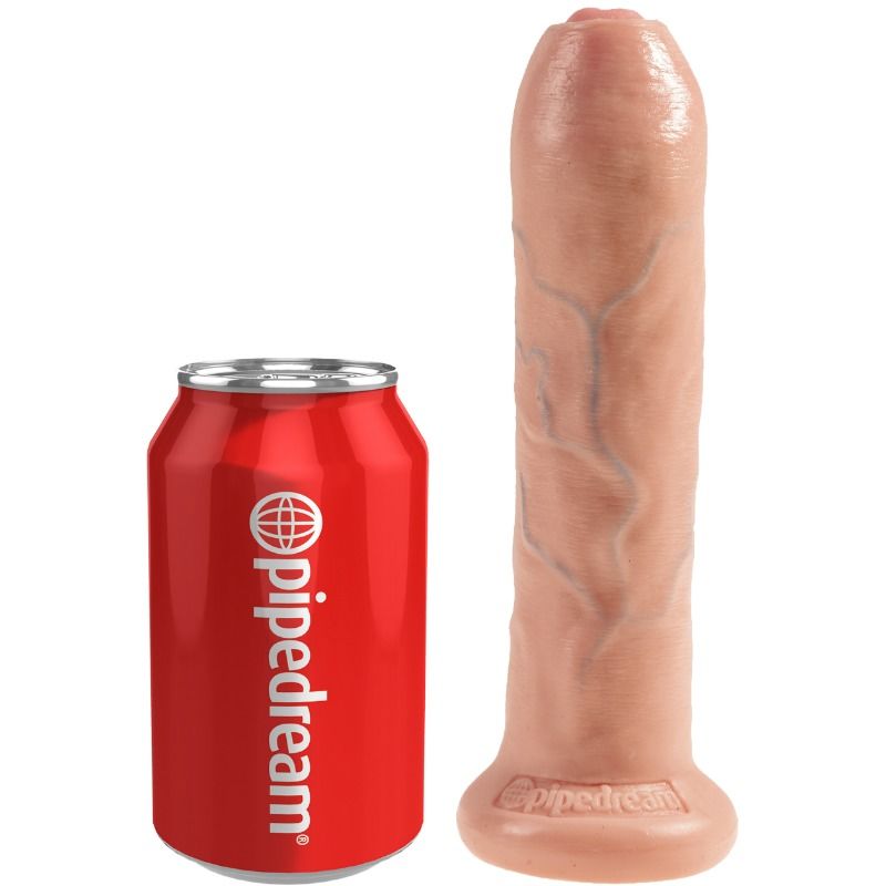 King Cock - Realistic Dildo Uncut Flesh 21 Cm