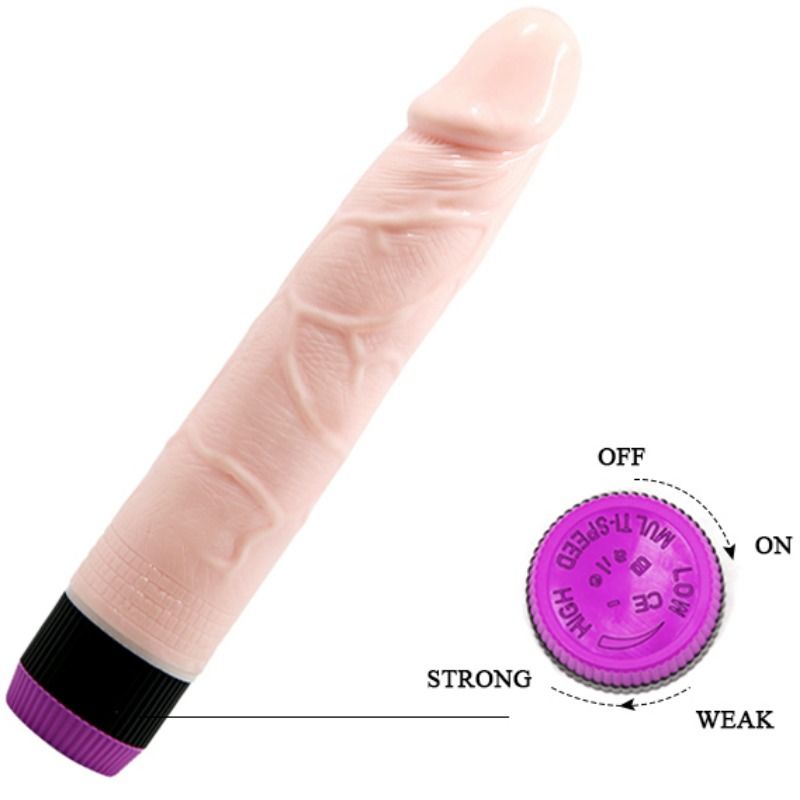 Experience ultimate pleasure with Baile Realistic Vibrator. Ultra-soft TPR material, lifelike design, powerful vibrations, and easy controls. Available in pink, purple, and beige.7